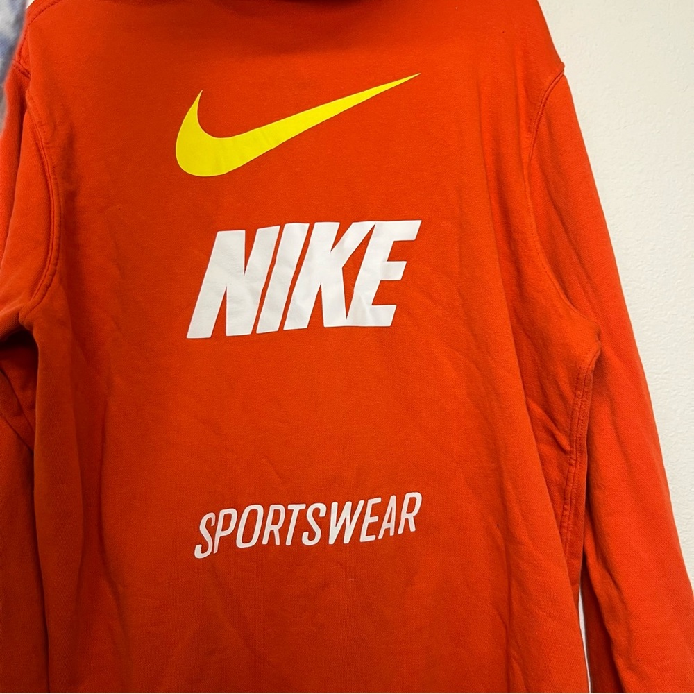 Pre-Loved Orange Sportswear Nike Pullover Hoodie - Nike - Picture 10 of 15